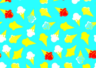 卡通风格多彩图案背景