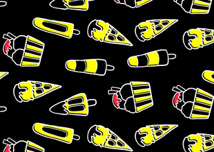 蜜蜂主题卡通图案背景