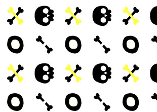 骷髅骨头图案背景