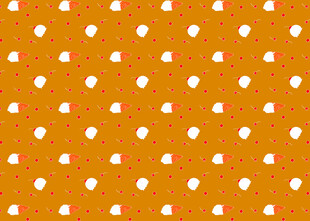 橙色波点图案背景