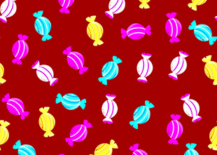 多彩糖果图案背景