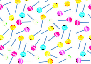 多彩棒棒糖图案背景