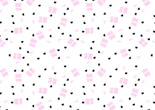 粉色碎花波点图案背景