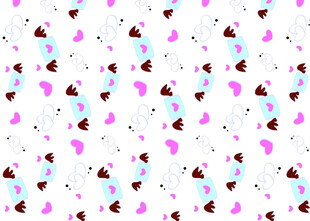 多彩冰淇淋图案背景