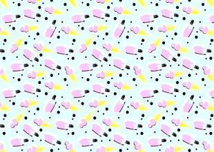 粉色小花无缝图案背景