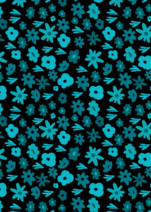 蓝黑雪花图案无缝背景