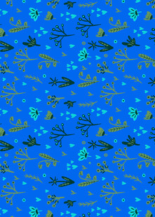 蓝色海洋生物图案背景