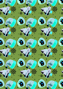 多彩运动元素循环图案