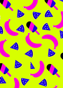 多彩水果图案背景