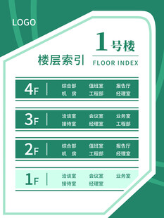 1号楼楼层索引图
