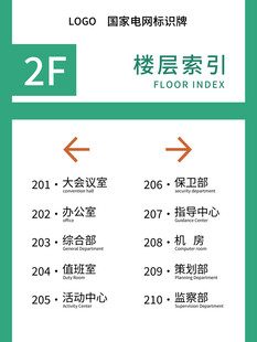 2F楼层索引平面图