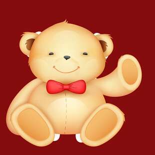 可爱小熊玩偶