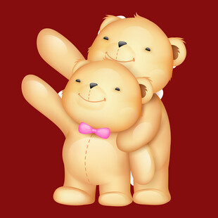 三只可爱小熊欢乐互动