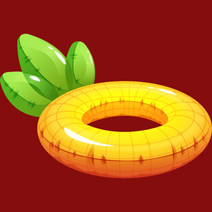 菠萝造型游泳圈