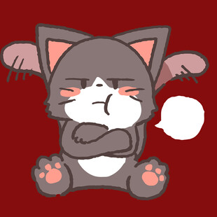 生气的猫咪卡通形象