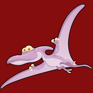 飞行的卡通翼龙