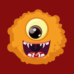 独眼萌怪卡通形象