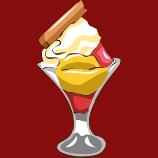 美味水果冰淇淋甜品