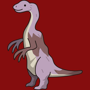 站立的卡通恐龙形象