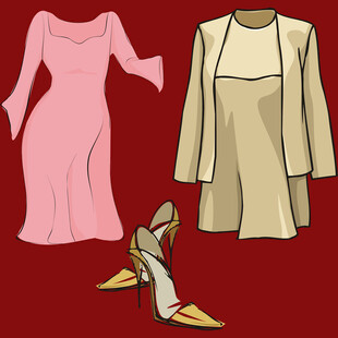 时尚女装与高跟鞋搭配展示