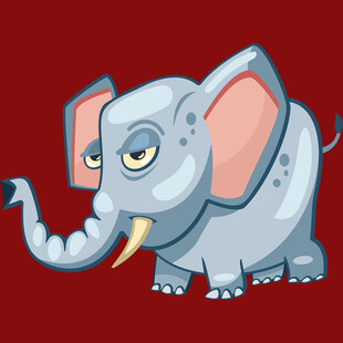 卡通大象形象