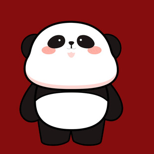 可爱卡通熊猫形象