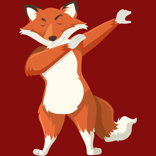 跳舞的可爱狐狸