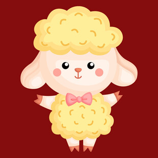 可爱小羊卡通形象