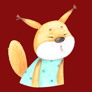 可爱小狐狸卡通形象
