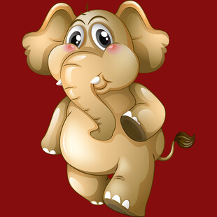 可爱卡通大象形象