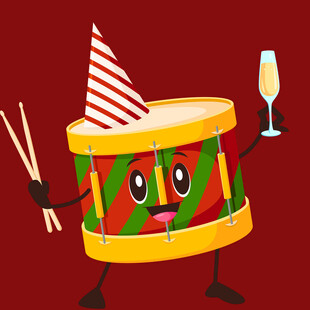 欢乐小鼓庆祝派对时刻