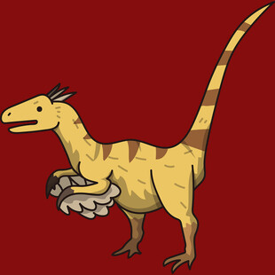 持骨恐龙卡通形象