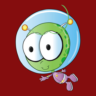 可爱外星小绿人形象