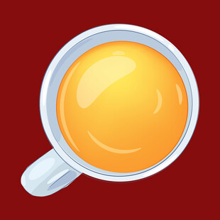 一杯金黄的热饮