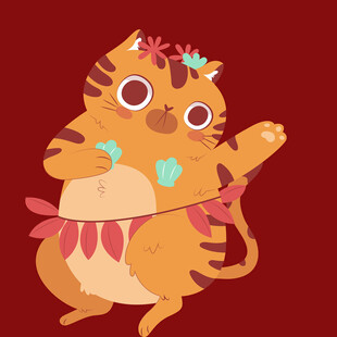 跳舞的可爱猫咪