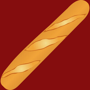 法式长棍面包插画