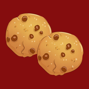 美味巧克力豆曲奇饼干