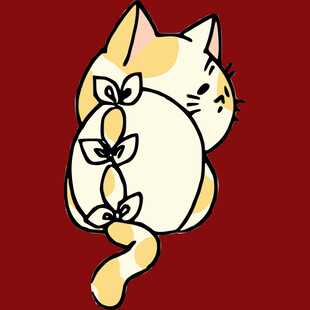 蜷卧的可爱猫咪