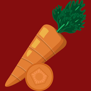 卡通胡萝卜插画