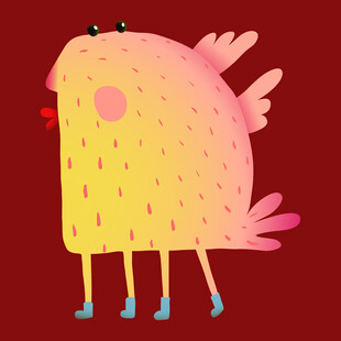 可爱卡通小鸟形象设计