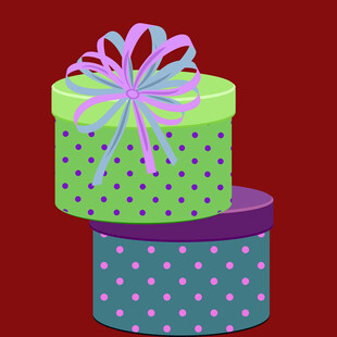 多彩波点礼品盒