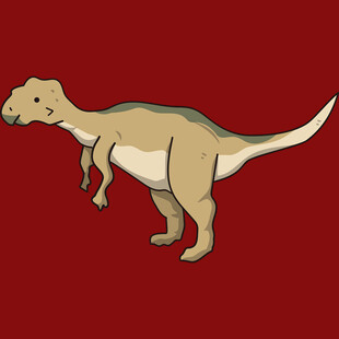 站立的卡通恐龙形象