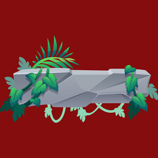 石牌绿植装饰元素