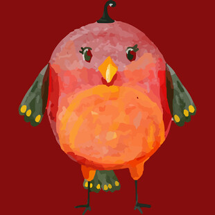 彩色小鸟手工艺品