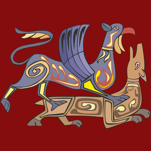 传统神兽奇幻图案设计