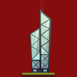 现代风格玻璃高楼建筑