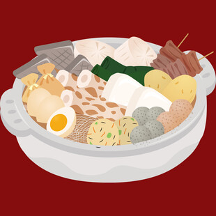 丰盛美味的日式关东煮