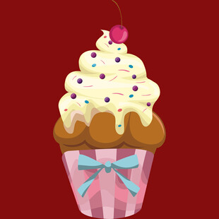 可爱装饰纸杯蛋糕