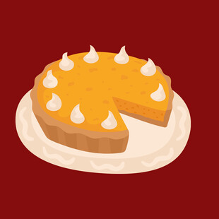 美味芝士蛋糕切片展示