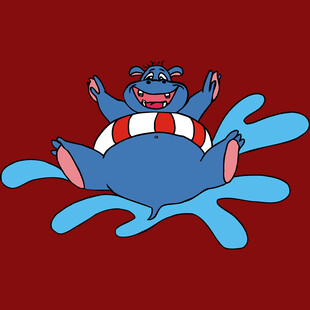 河马玩水欢乐瞬间